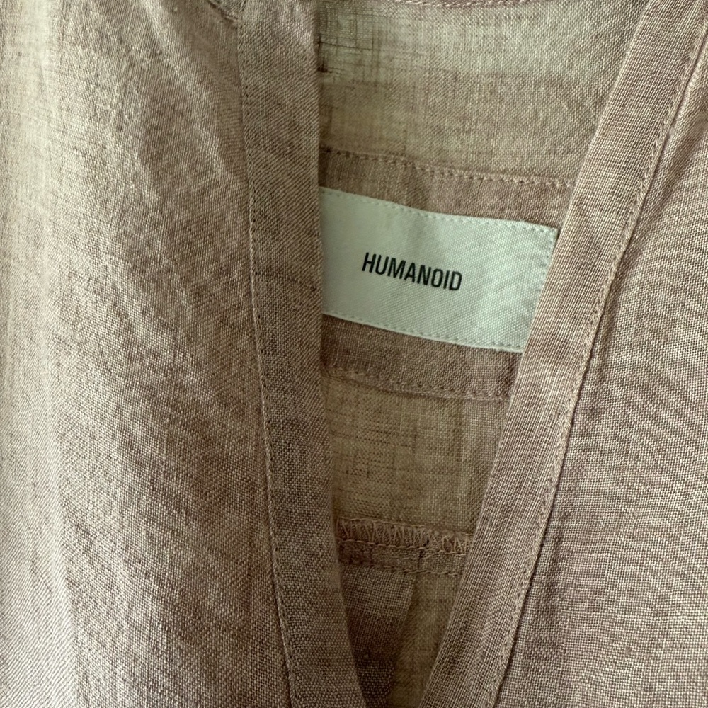 Humanoid Pink Linen shift Dress - Picture 2 of 5